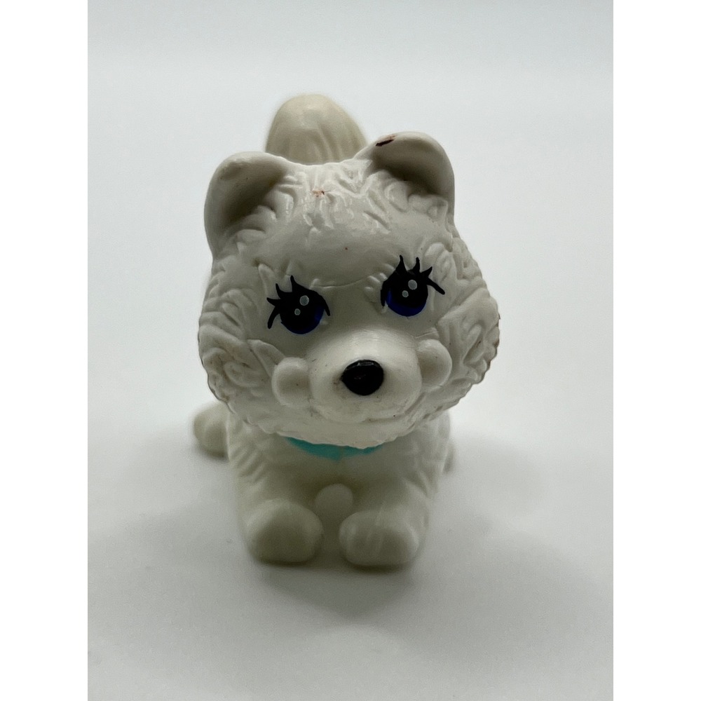 Vintage Littlest Pet Shop 1992 Playful Puppies White‎ Puppy W Moving Head + Tail
